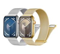 Milanese Loop Band for Apple Watch Strap 40mm 44mm 41mm 45mm 42mm 46mm 38mm 49mm Magnetic Metal Mesh Loop Strap for Apple Watch Ultra Ultra2 Series 10 9 8 7 6 5 4 3 SE SE2