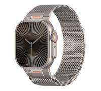 Milanese Loop for Apple Watch Ultra 2 Band 49mm 46mm 45mm 44mm 42mm 41mm 40mm 38mm Men Women,Magnetic Mesh Stainless Steel Metal Bands for iWatch Ultra2/Ultra SE Series 10/9/8/7/6/5/4/3/2/1