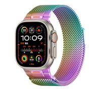 Milanese Loop for Apple Watch Ultra 2 Band 49mm 46mm 45mm 44mm 42mm 41mm 40mm 38mm Men Women,Magnetic Mesh Stainless Steel Metal Bands for iWatch Ultra2/Ultra SE Series 10/9/8/7/6/5/4/3/2/1