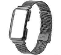 Milanese Loop Metal Band for Huawei for honor 6-9 Silver Milanese | Quick-release magnetic clasp, tool-free installation, secure for snap-on fit, silver finish, compatible with Band 6-11