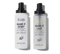 Milani Make It Last Original - Natural Finish 3-in-1 Primer and Setting Spray + Make It Dewy Setting Spray 3 in 1- Hydrate + Illuminate + Set Makeup F