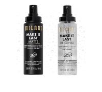 Milani Make It Last Original - Natural Finish 3-in-1 Primer and Setting Spray + Make it Last Matte - Matte Finish Charcoal Primer and Setting Spray fo