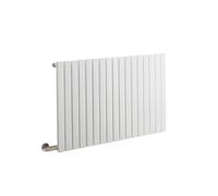 MILANO 1000W White Horizontal Single Flat Panel Electric Radiator 635x1000 | Steel Construction. Generous Heat Output. Contemporary Style. Single Panel Design. Cable Cover. Hardwired Installation.