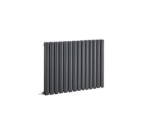 MILANO 1200W Anthracite Horizontal Double Panel Electric Radiator 635x826mm
