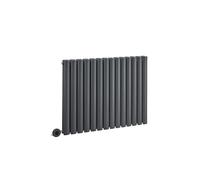 MILANO 1200W Anthracite Horizontal Double Panel Electric Radiator 635x826mm