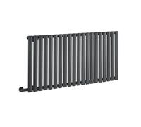 MILANO 1200W Anthracite Horizontal Single Panel Electric Radiator 635x1180