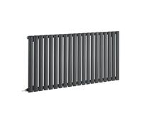MILANO 1200W Anthracite Horizontal Single Panel Electric Radiator 635x1180