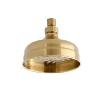 MILANO 155mm Round Rainfall Shower Head Brushed Brass