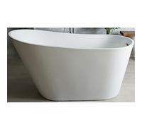 MILANO 1600 x 750mm Single Ended Freestanding Slipper Bath Chrome Overflow | Acrylic Construction. Generous Bathing Capacity. Stains & Scuff Resistant. Contemporary Style. Height Adjustable Feet.
