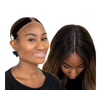 Milano 2-In-1 Lace GripCap, Adjustable Velvet Wig Grip Band with Attached Cap, Secure, No-Slip Wig Accessory, Seamless Transition with Reinforced Swiss Lace Chocolate Brown 2 Pack