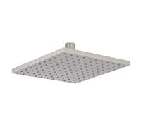 MILANO 200mm Square Fixed Rainfall Shower Head Brushed Nickel | Brass Construction. Silicone Nozzles. Wall Or Ceiling Mounted Design. Contemporary Style, Suits All Plumbing Systems.