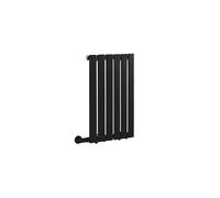 MILANO 400W Black Single Flat Panel Electric Radiator Cable Cover 635x420mm | Steel Construction. Generous Heat Output. Contemporary Style. Single Panel Design. Cable Cover. Hardwired Installation.
