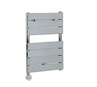 MILANO 400W Chrome Flat Panel Electric Heated Towel Rail 620 x 450mm | Steel Construction. Generous Heat Output. Contemporary Style. Flat Panel Design. Hardwired Installation.