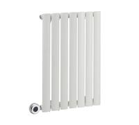 MILANO 400W White Horizontal Single Panel Electric Radiator Plug 635x413mm | Steel Construction. Generous Heat Output. Contemporary Style. Single Panel Design. WiFi Control. UK Plug Fitted.