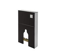 MILANO 504mm Bathroom Toilet WC Unit for Back to Wall Pan Black