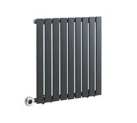 MILANO 600W Anthracite Single Panel WiFi Electric Radiator Plug 635 x 630mm | Steel Construction. Generous Heat Output. Contemporary Style. Single Panel Design. WiFi Control. UK Plug Fitted.