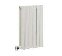 MILANO 600W White Double Flat Panel WiFi Electric Radiator Plug 635 x 420mm | Steel Construction. Generous Heat Output. Contemporary Style. Double Panel Design. WiFi Control. UK Plug Fitted.