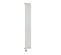 MILANO 600W White Vertical Single Panel Electric Radiator Plug 1600x236mm | Steel Construction. Generous Heat Output. Contemporary Style. Single Panel Design. WiFi Control. UK Plug Fitted.