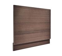 MILANO 680mm Waterproof Straight Bath End Panel Dark Walnut | Acubase PVC Foam Board Construction. Waterproof Installation. Can Be Cut To Size. Suitable For Straight Baths.