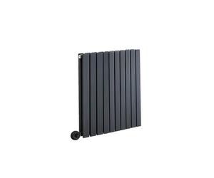 MILANO 800W Anthracite Double Panel Electric Radiator UK Plug 635 x 590mm | Steel Construction. Generous Heat Output. Contemporary Style. Double Panel Design. WiFi Control. UK Plug Fitted.