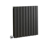 MILANO 800W Anthracite Double Panel WiFi Electric Radiator Plug 635 x 630mm | Steel Construction. Generous Heat Output. Contemporary Style. Double Panel Design. WiFi Control. UK Plug Fitted.