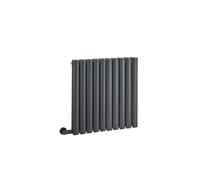 MILANO 800W Anthracite Horizontal Double Panel Electric Radiator 635x590mm