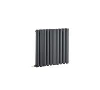 MILANO 800W Anthracite Horizontal Double Panel Electric Radiator 635x590mm