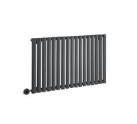 MILANO 800W Anthracite Horizontal Single Panel Electric Radiator 635x1000mm