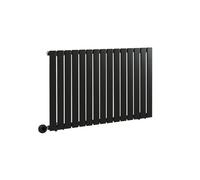MILANO 800W Black Single Flat Panel WiFi Electric Radiator Plug 635 x 980mm | Steel Construction. Generous Heat Output. Contemporary Style. Single Panel Design. WiFi Control. UK Plug Fitted.