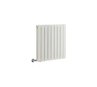 MILANO 800W White Double Flat Panel Electric Radiator Cable Cover 635x630mm