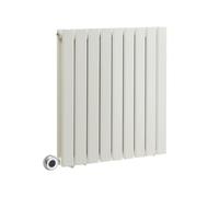 MILANO 800W White Double Flat Panel WiFi Electric Radiator Plug 635 x 630mm | Steel Construction. Generous Heat Output. Contemporary Style. Double Panel Design. WiFi Control. UK Plug Fitted.