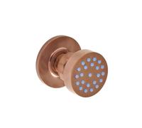 Milano Alara Front Fix Bathroom Shower Round Body Jet - Brushed Copper