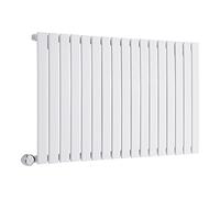 Milano Alpha 1000W White Horizontal Single Flat Panel WiFi Electric Radiator - 635mm x 1190mm