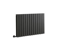 Milano Alpha 1200W Anthracite Horizontal Double Flat Panel WiFi Electric Radiator - 635mm x 980mm