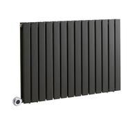 Milano Alpha 1200W Anthracite Horizontal Double Flat Panel WiFi Electric Radiator - 635mm x 980mm