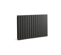 Milano Alpha 1200W Anthracite Horizontal Double Flat Panel WiFi Electric Radiator - 635mm x 980mm