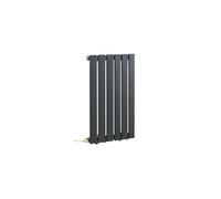 Milano Alpha 400W Anthracite Horizontal Single Flat Panel Electric Radiator - 635mm x 420mm