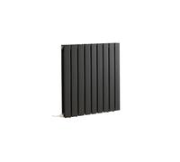 Milano Alpha 800W Anthracite Horizontal Double Flat Panel WiFi Electric Radiator - 635mm x 630mm