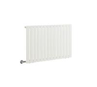 Milano Alpha 800W White Horizontal Single Flat Panel Electric Radiator Cable Cover - 635mm x 980mm