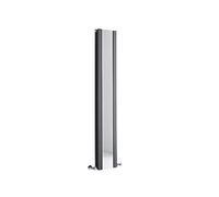 Milano Alpha Anthracite Vertical Double Flat Panel Radiator Full Length Mirror - 1600mm x 265mm
