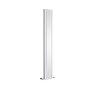 Milano Alpha White Vertical Double Flat Panel Radiator with Full Length Mirror - 1800mm x 265mm