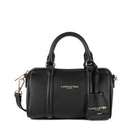 Milano Ana S Leather Zip-Up Duffel Bag Black