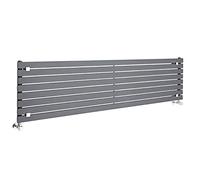 MILANO Anthracite Horizontal Single Flat Panel Radiator 472 x 1790mm
