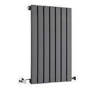 Milano Anthracite Horizontal Single Flat Panel Radiator 635 x 413mm