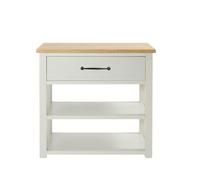 MILANO Antique White 840mm Bathroom Vanity Unit Black Bar Handle