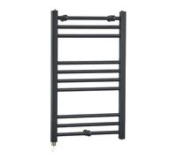 Milano Artle 400W Anthracite Straight Bar Electric Heated Towel Rail - 800mm x 500mm