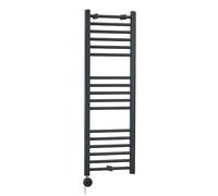 Milano Artle 400W Anthracite Straight Bar WiFi Electric Heated Towel Rail - 1200mm x 400mm