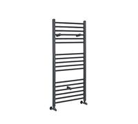Milano Artle Anthracite Straight Bar Heated Towel Rail - 1200mm x 400mm