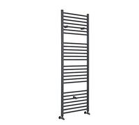 Milano Artle Anthracite Straight Bar Heated Towel Rail - 1800mm x 400mm