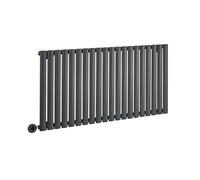 Milano Aruba 1200W Anthracite Horizontal Single Panel WiFi Electric Radiator UK Plug - 635 x 1180mm